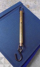 Salter Brass Spring Balance Hanging Weighing Scales 20kg 44LB Vintage Fishing