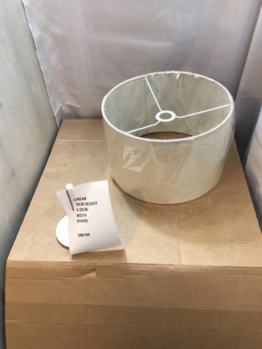 Cream drum lampshade 28cm - lampshade,