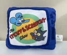 Universal Studios THE SIMPSONS Matt Groening ITCHY & SCRATCHY Plush Pillow Toy 