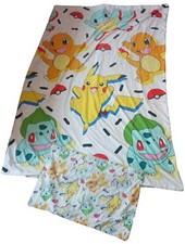 Pokemon Single Bed DUVET & PILLOW CASE Set ~ 2018 Duel Sided ~ 100% Polyester