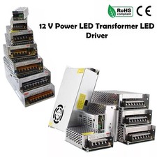 LED Driver 12VDC Transformer AC220V PSU 12W-720W IP20 Switching LED Power Supply