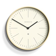 NEWGATE® Mr Clarke Wall Clock - pale Wood Scandi-Inspired - Marker Dial 40cm
