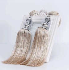 Ball Tassel Curtain Rope Tieback Pair Lanyard UK Large Tie Backs Prism