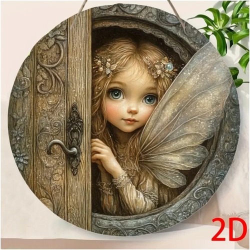 Wooden fairy design wall - wooden,