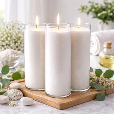 Large Pillar Candle White