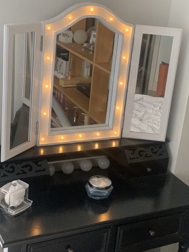 Hollywood led tri fold vanity - led, tri-fold