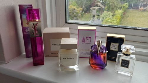 Empty perfume bottles boxes - empty,