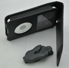 Black genuine leather case for