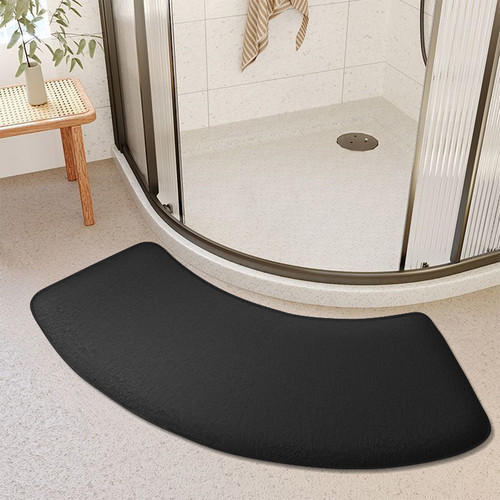 Bathroom absorbent mat curved - absorbent,