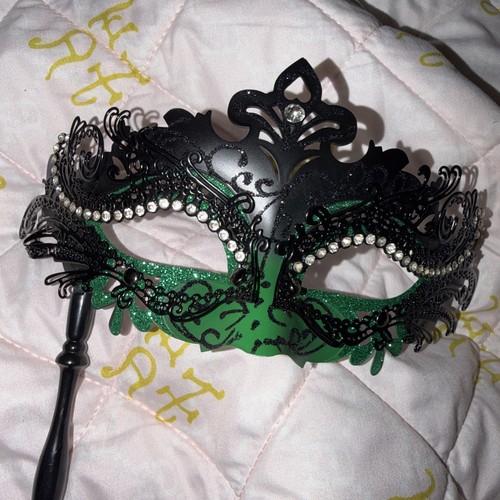 Mask with stick - stick,, masquerade