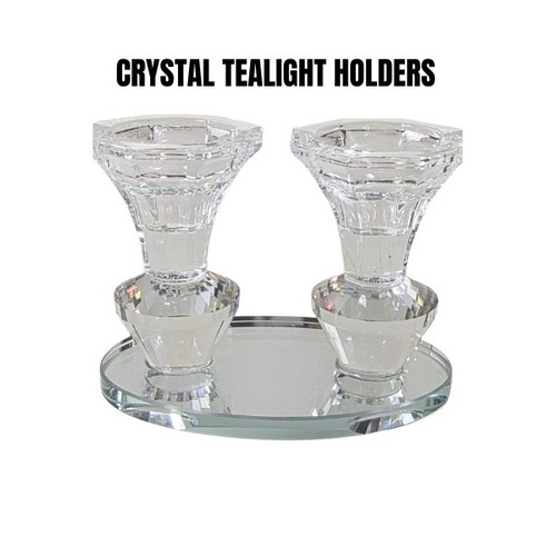 Crystal votive tealight - crystal, holder