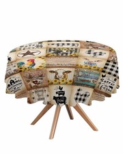 Round Tablecloth 60 Inch Farm