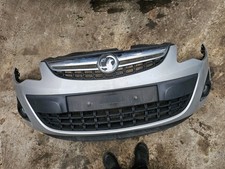 Vauxhall Corsa D 11-14 Facelift Front Bumper With Grills - Silver Z176