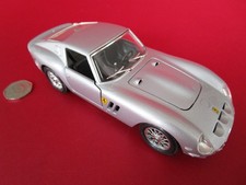Burago Ferrari 250 GTO 1962 Diecast Model Car 1:24 Scale Silver