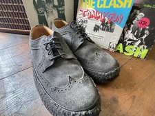 Original George Cox Creepers -Grey  Suede Size 8 The Clash, McLaren, Pistols