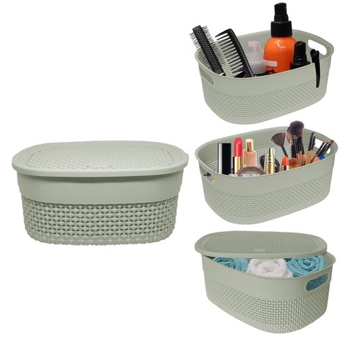 Green storage basket - basket, with