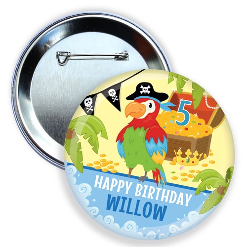 Personalised birthday badge