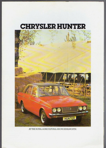 Chrysler hunter 1977 - chrysler, uk
