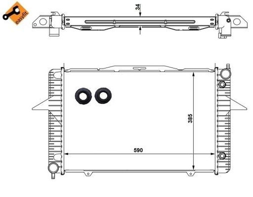 Nrf radiator for volvo v70 - for,