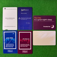 6 hotel key cards – Hilton