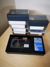 VHS-C SVHS Cassette Adapter JVC RCA  Camcorder + 9 tapes joblot
