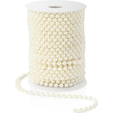25m Ivory Faux Pearl Beads On
