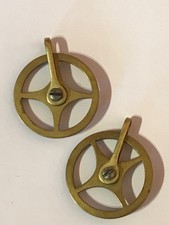 2 x Vienna Wall Clock Brass