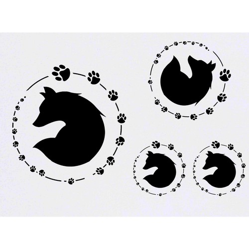 Paw print fox - 'paw, fox'