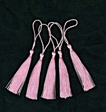 5 x Pink Craft Tassels - 13cm
