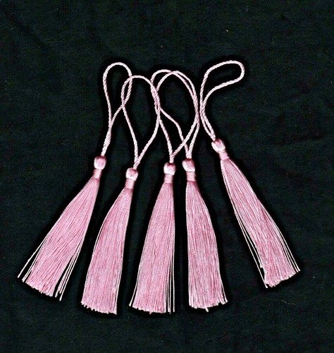 Pink craft tassels - tassels,