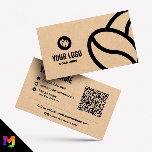 Kraft business cards eco - cards,