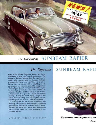 Sunbeam rapier 1958 the - rapier,