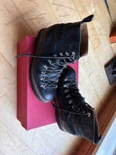 Grenson Black Leather Moc Toe