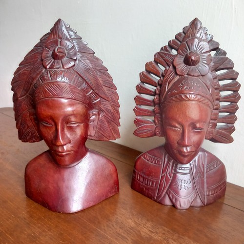 Vtg hand carved wood teak - hand,