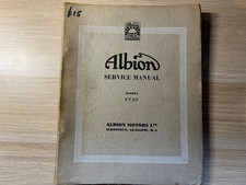 ALBION CHIETAIN FT37 TRUCK CHASSIS ORIGINAL 1952 FACTORY SERVICE MANUAL