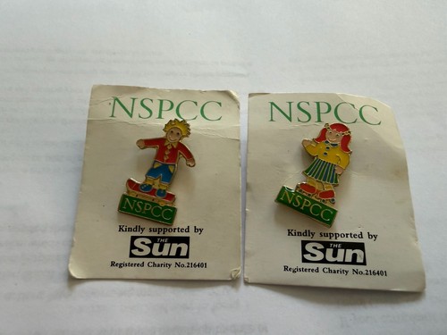 Vintage nspcc enamel pin - vintage,