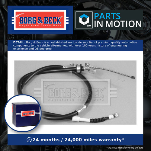 Handbrake cable rear - cable,