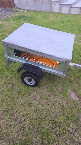 Erde 102 trailer with cover - erde,