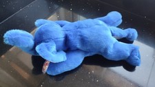 TY Original Beanie Buddy - Peanut Royal Blue Elephant with Tag