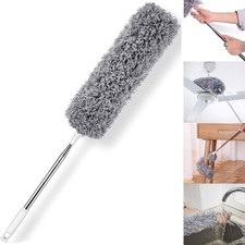 Feather Duster Reusable Bendable Washable Cobweb With Extension Pole 30-100 Inch