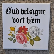 Vintage Norway Ceramic Tile