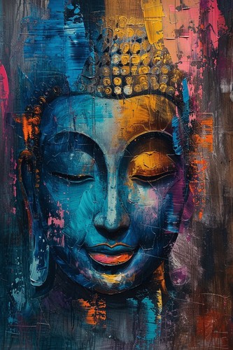 Buddha canvas picture print - buddha,