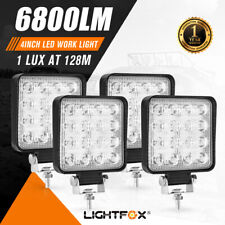 4x OSRAM 3.3inch 80W Square Led Work Light Bar Reverse Flood Offroad Tractor 4WD