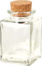 6/12 Glass Storage Preserve Pots Jars Containers Cork Lids Kitchen Food Storage