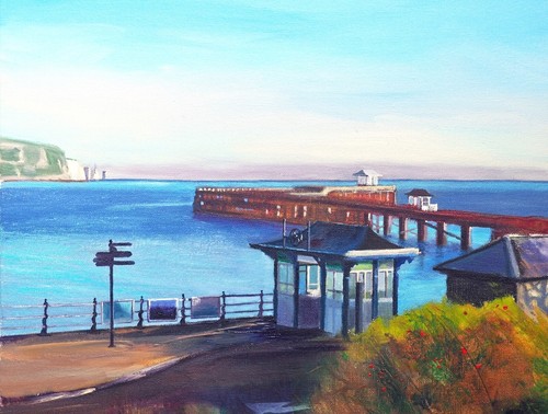 Seascape art print swanage - seascape,