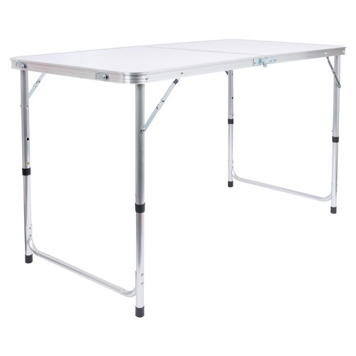 Aluminium folding table height - aluminium,