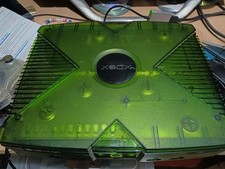 Xbox Original Limited Edition Green Console Red Controller Ports