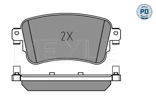 Brake pads rear axle - axle, 025