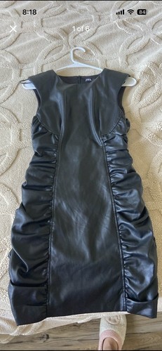 Zara dress small leather - small,