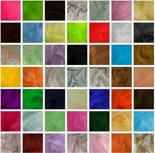 Sheer organza fabric voile - sheer,